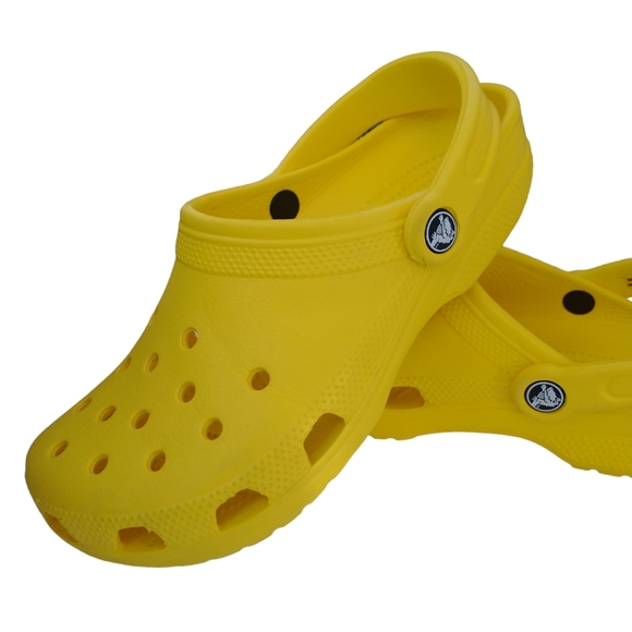 Crocs Classic Yellow Women's Shoes - Picture 1 of 9
